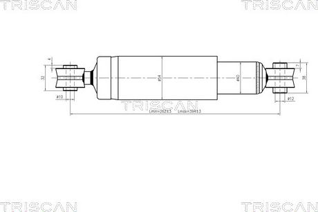 Triscan 8705 15201 - Amortizators www.autospares.lv