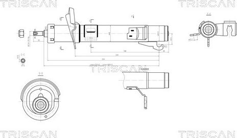 Triscan 8705 16109 - Amortizators www.autospares.lv