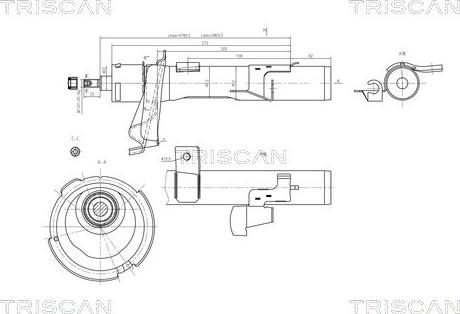 Triscan 8705 16106 - Amortizators www.autospares.lv