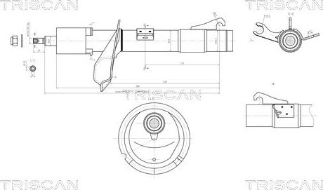 Triscan 8705 16101 - Амортизатор www.autospares.lv