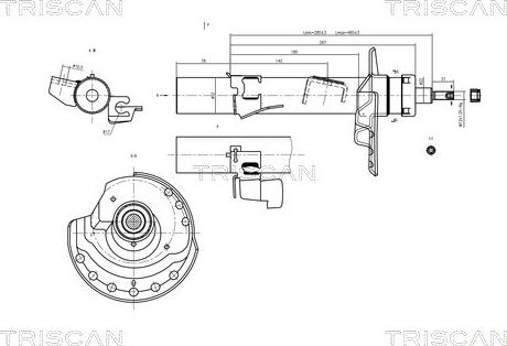 Triscan 8705 16103 - Amortizators www.autospares.lv