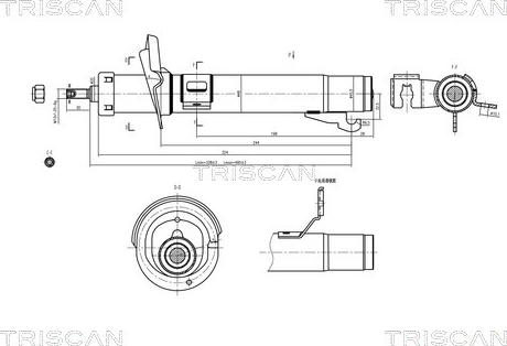 Triscan 8705 16110 - Amortizators www.autospares.lv