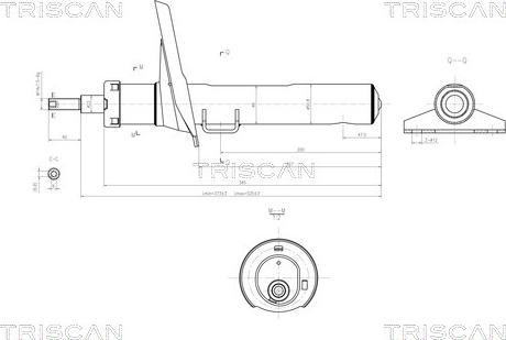 Triscan 8705 10105 - Amortizators www.autospares.lv