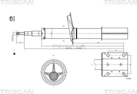 Triscan 8705 10102 - Shock Absorber www.autospares.lv