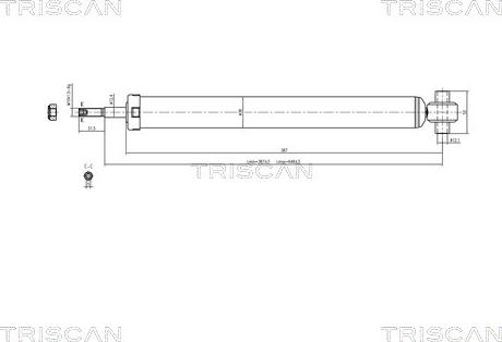 Triscan 8705 10201 - Amortizators autospares.lv