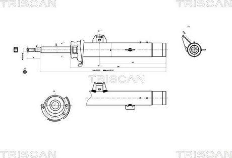 Triscan 8705 11102 - Amortizators autospares.lv