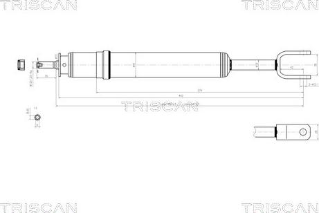 Triscan 8705 29109 - Amortizators autospares.lv