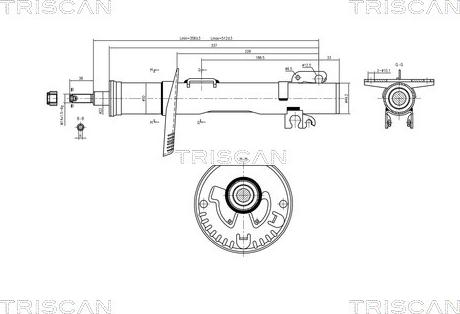 Triscan 8705 29105 - Amortizators www.autospares.lv