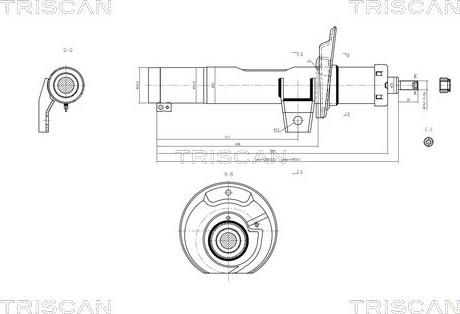 Triscan 8705 29101 - Amortizators www.autospares.lv