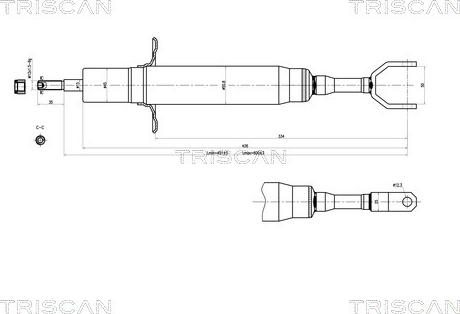 Triscan 8705 29108 - Amortizators autospares.lv