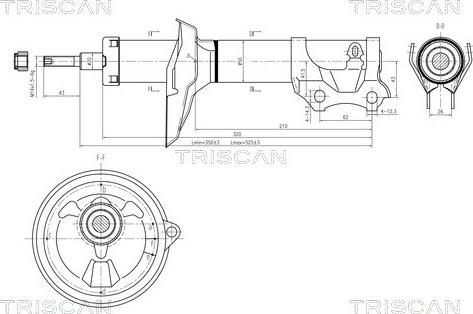 Triscan 8705 29110 - Amortizators autospares.lv