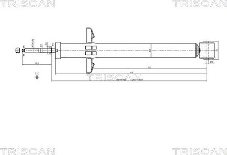 Triscan 8705 29209 - Amortizators www.autospares.lv