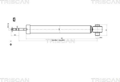 Triscan 8705 29205 - Amortizators www.autospares.lv