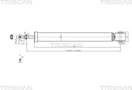 Triscan 8705 29202 - Shock Absorber www.autospares.lv