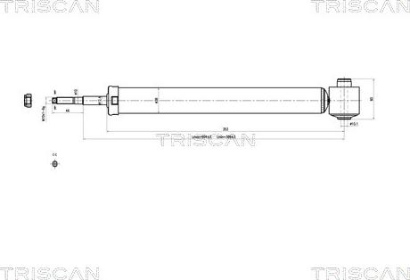 Triscan 8705 29211 - Амортизатор www.autospares.lv