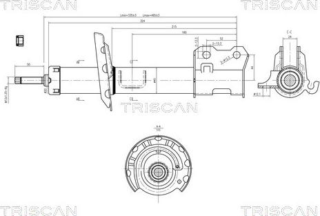 Triscan 8705 24106 - Amortizators www.autospares.lv