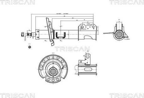 Triscan 8705 24103 - Amortizators www.autospares.lv