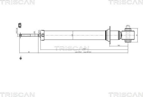 Triscan 8705 24204 - Shock Absorber www.autospares.lv