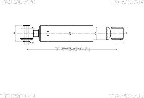 Triscan 8705 24201 - Shock Absorber www.autospares.lv