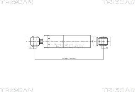 Triscan 8705 24203 - Shock Absorber www.autospares.lv