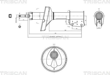 Triscan 8705 25101 - Shock Absorber www.autospares.lv