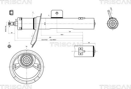 Triscan 8705 28101 - Shock Absorber www.autospares.lv