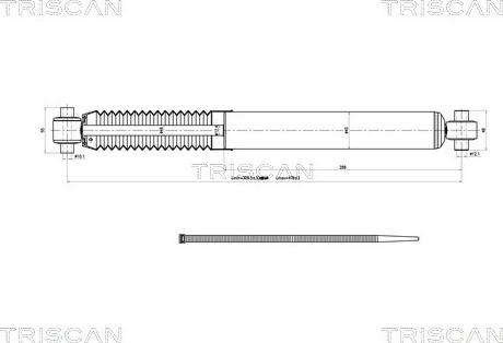 Triscan 8705 28204 - Amortizators autospares.lv