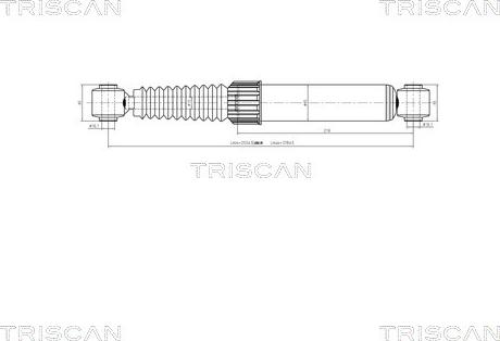 Triscan 8705 28202 - Amortizators www.autospares.lv