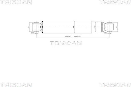 Triscan 8705 23202 - Amortizators www.autospares.lv