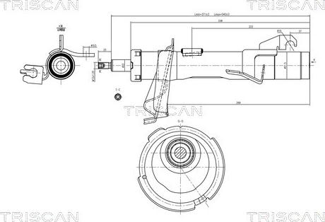 Triscan 8705 27103 - Shock Absorber www.autospares.lv