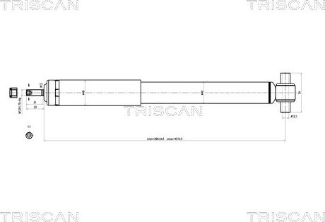 Triscan 8705 27201 - Amortizators www.autospares.lv