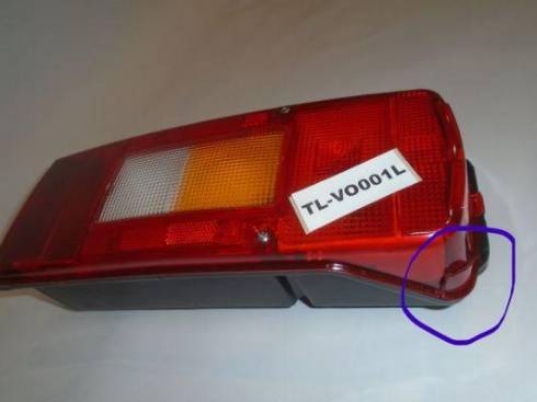 Trucklight SALE-TL-VO001L - Aizmugurējais lukturis www.autospares.lv