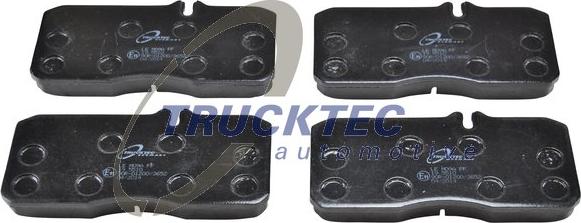 Trucktec Automotive 05.35.032 - Bremžu uzliku kompl., Disku bremzes www.autospares.lv