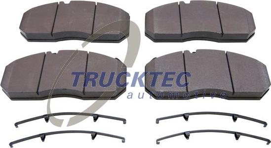 Trucktec Automotive 05.35.020 - Тормозные колодки, дисковые, комплект www.autospares.lv