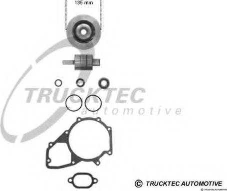 Trucktec Automotive 01.43.235 - Remkomplekts, Ūdenssūknis www.autospares.lv