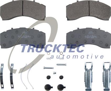 Trucktec Automotive 01.35.950 - Тормозные колодки, дисковые, комплект www.autospares.lv