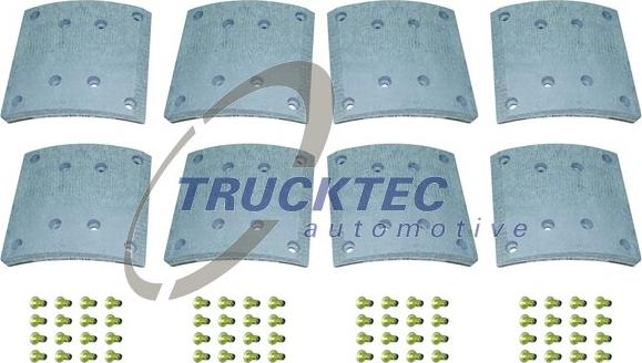 Trucktec Automotive 01.35.005 - Bremžu uzliku kompl., Trumuļu bremzes www.autospares.lv