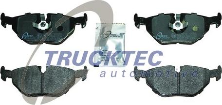 Trucktec Automotive 08.34.194 - Тормозные колодки, дисковые, комплект www.autospares.lv