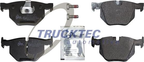 Trucktec Automotive 08.34.193 - Тормозные колодки, дисковые, комплект www.autospares.lv