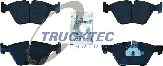 Trucktec Automotive 08.34.192 - Тормозные колодки, дисковые, комплект www.autospares.lv