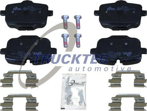 Trucktec Automotive 08.34.158 - Bremžu uzliku kompl., Disku bremzes www.autospares.lv