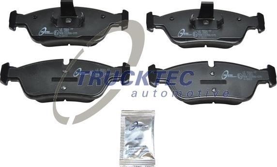 Trucktec Automotive 08.35.006 - Тормозные колодки, дисковые, комплект www.autospares.lv