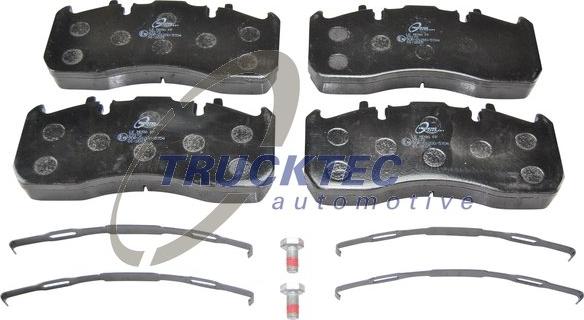 Trucktec Automotive 03.35.040 - Bremžu uzliku kompl., Disku bremzes www.autospares.lv