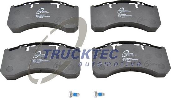 Trucktec Automotive 03.35.041 - Bremžu uzliku kompl., Disku bremzes www.autospares.lv