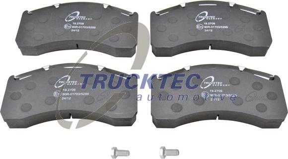 Trucktec Automotive 03.35.038 - Bremžu uzliku kompl., Disku bremzes www.autospares.lv