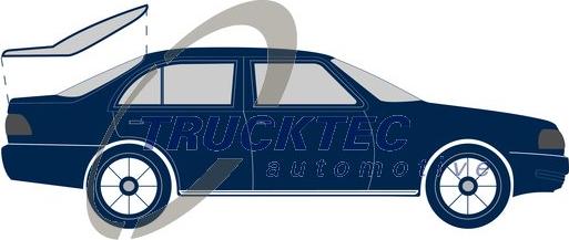 Trucktec Automotive 02.53.060 - Seal, boot / cargo area lid www.autospares.lv