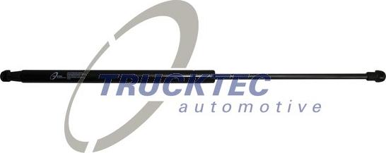 Trucktec Automotive 02.60.554 - Gāzes atspere, Bagāžas / Kravas nodalījuma vāks www.autospares.lv