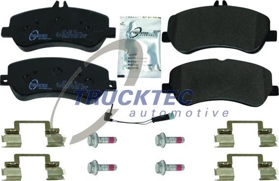 Trucktec Automotive 02.35.498 - Bremžu uzliku kompl., Disku bremzes www.autospares.lv