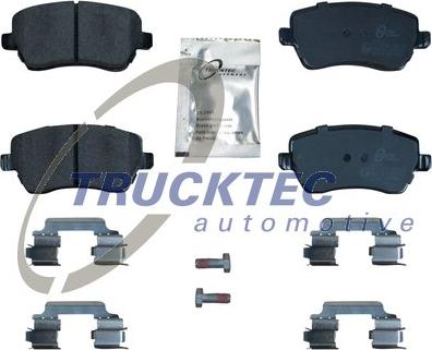 Trucktec Automotive 02.35.449 - Тормозные колодки, дисковые, комплект www.autospares.lv