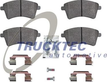 Trucktec Automotive 02.35.445 - Bremžu uzliku kompl., Disku bremzes www.autospares.lv